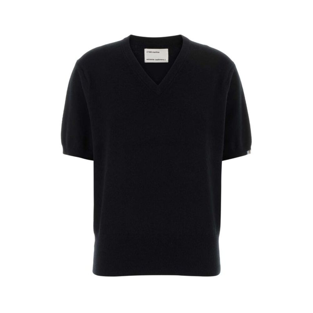 Extreme Cashmere Women Black Stretch Cashmere Blend Nâ°490 Sweater